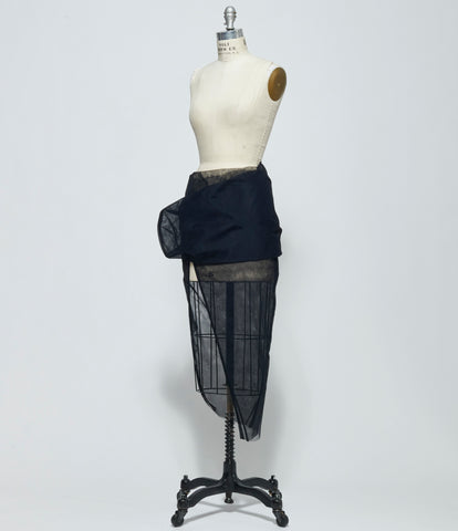 SS26 Rick Owens Womens Draped Calf Skirt
