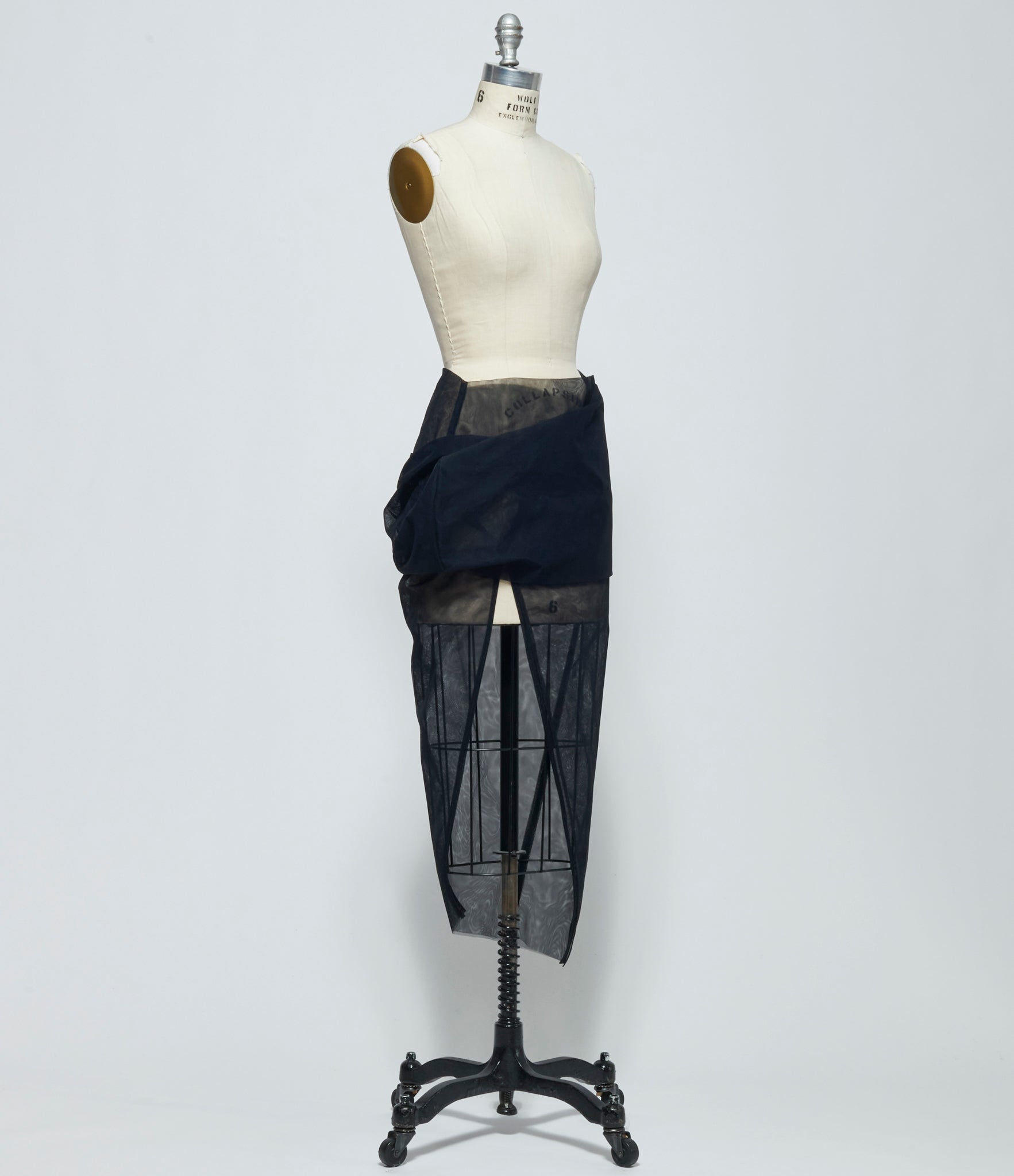 SS26 Rick Owens Womens Draped Calf Skirt