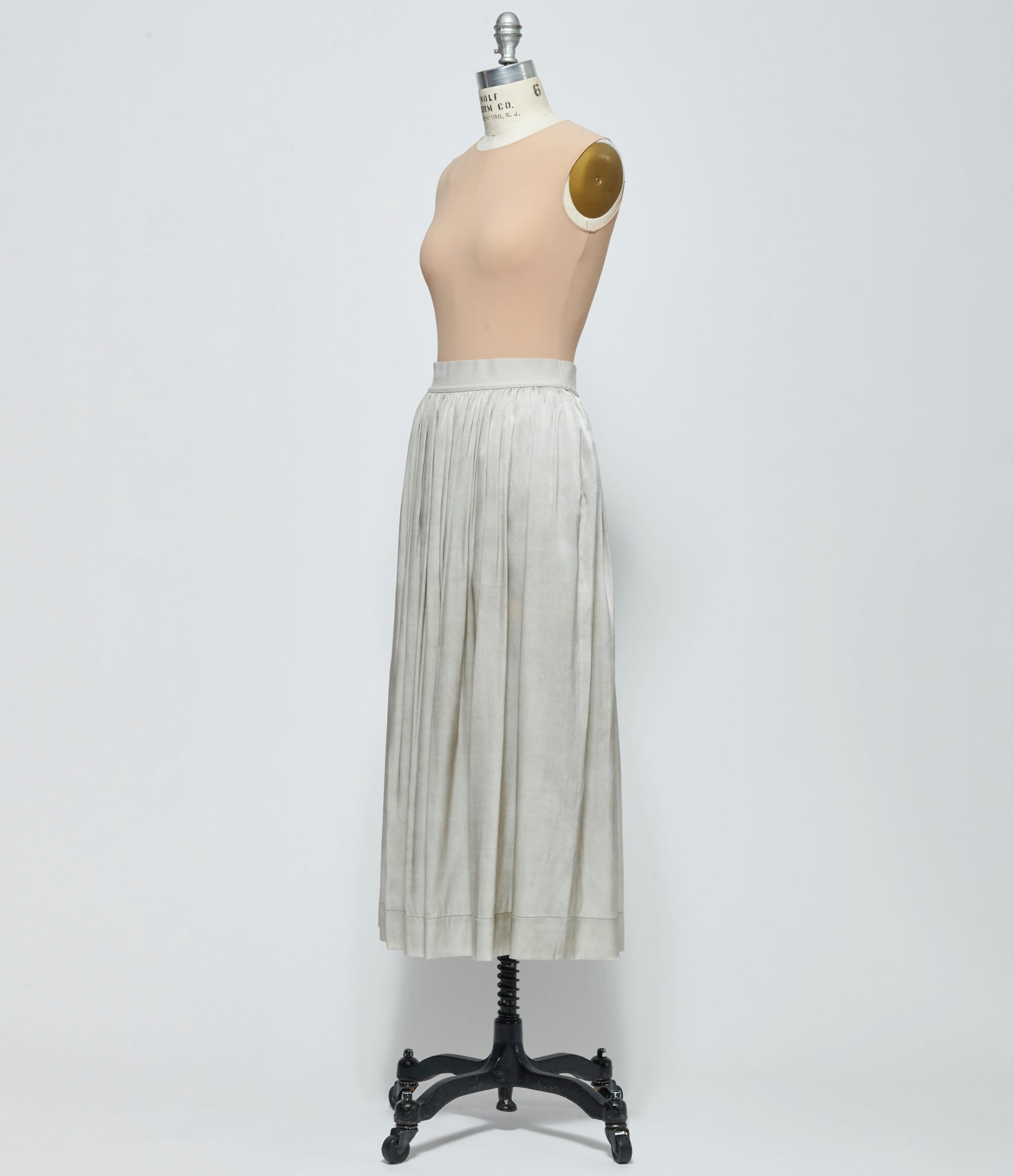SS26 Uma Wang Womens White Pearl Gillian Skirt