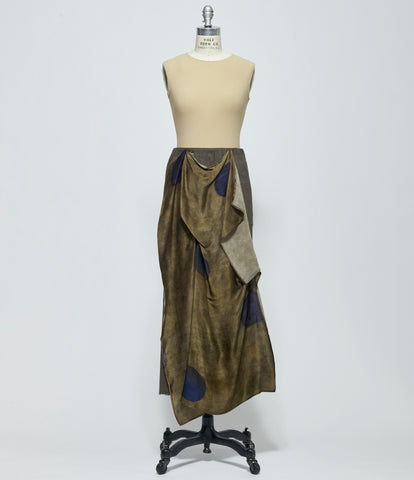 SS26 Uma Wang Womens Dark Grey Gale Skirt