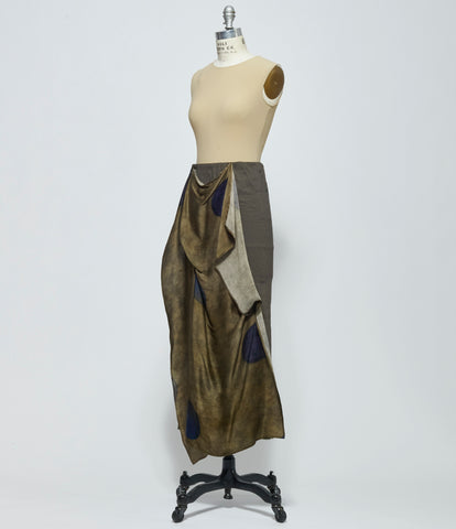 SS26 Uma Wang Womens Dark Grey Gale Skirt
