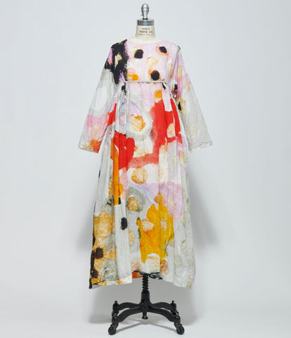 SS26 Daniela Gregis Womens Abito Dress Newpride Ma 140 Lavato Disegno Coccinella Sabbia