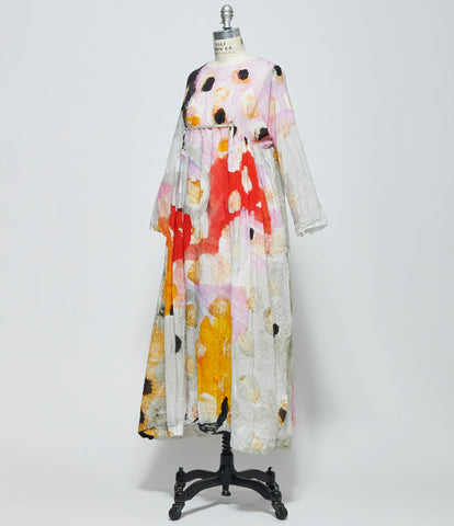 SS26 Daniela Gregis Womens Abito Dress Newpride Ma 140 Lavato Disegno Coccinella Sabbia