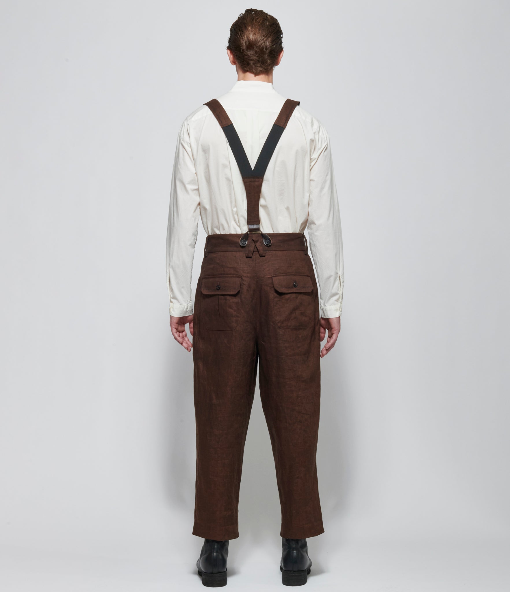 SS26 A Tentative Atelier Mens Mud Dyed Painter's George Pants