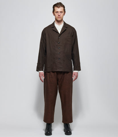SS26 A Tentative Atelier Mens Mud Dyed Raglan Chore Jacket
