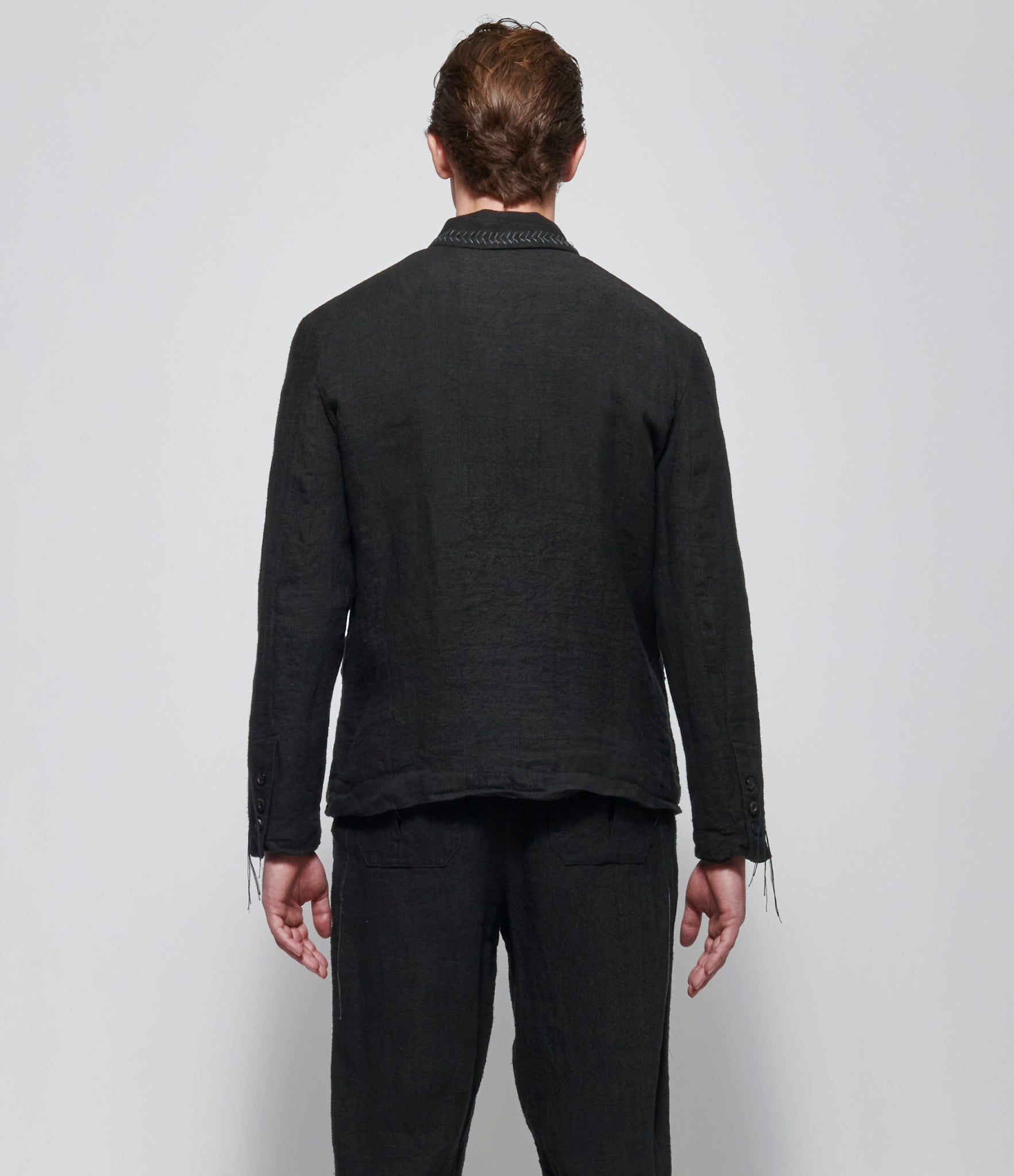 SS26 A Tentative Atelier Mens Jolyon Jacquard Handstitched Jacket