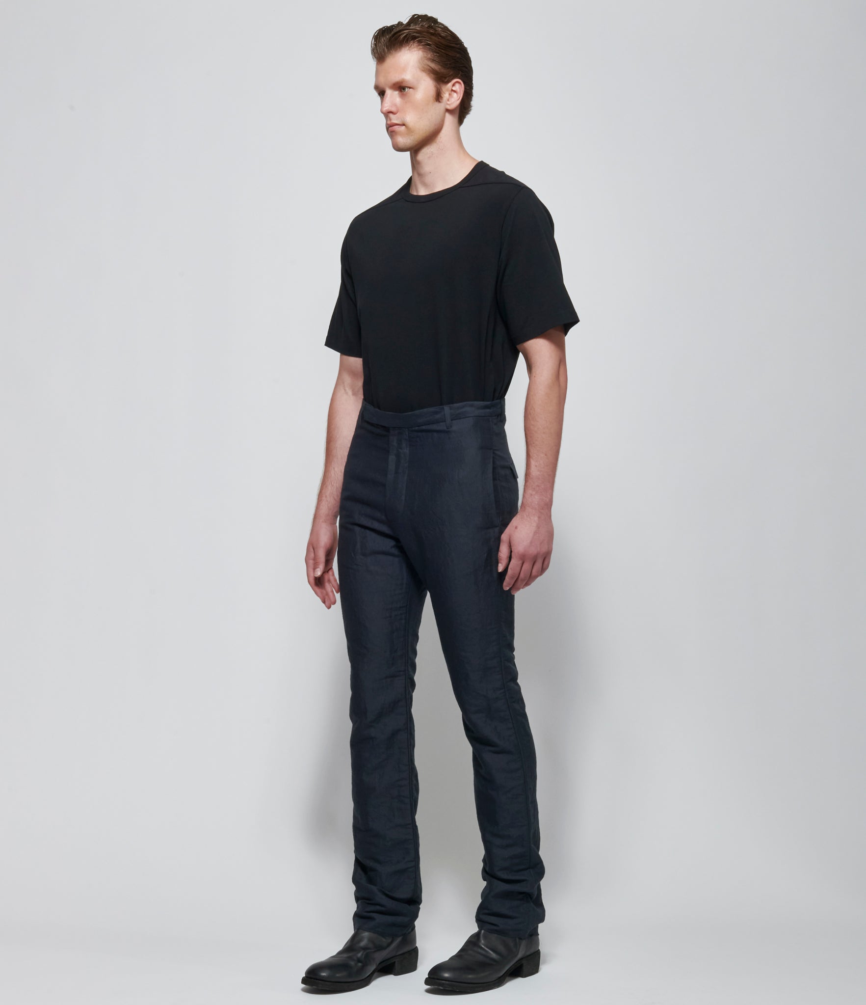 SS26 K ' A N G Mens Navy Fitted Trousers