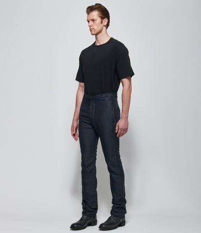 SS26 K ' A N G Mens Navy Fitted Trousers