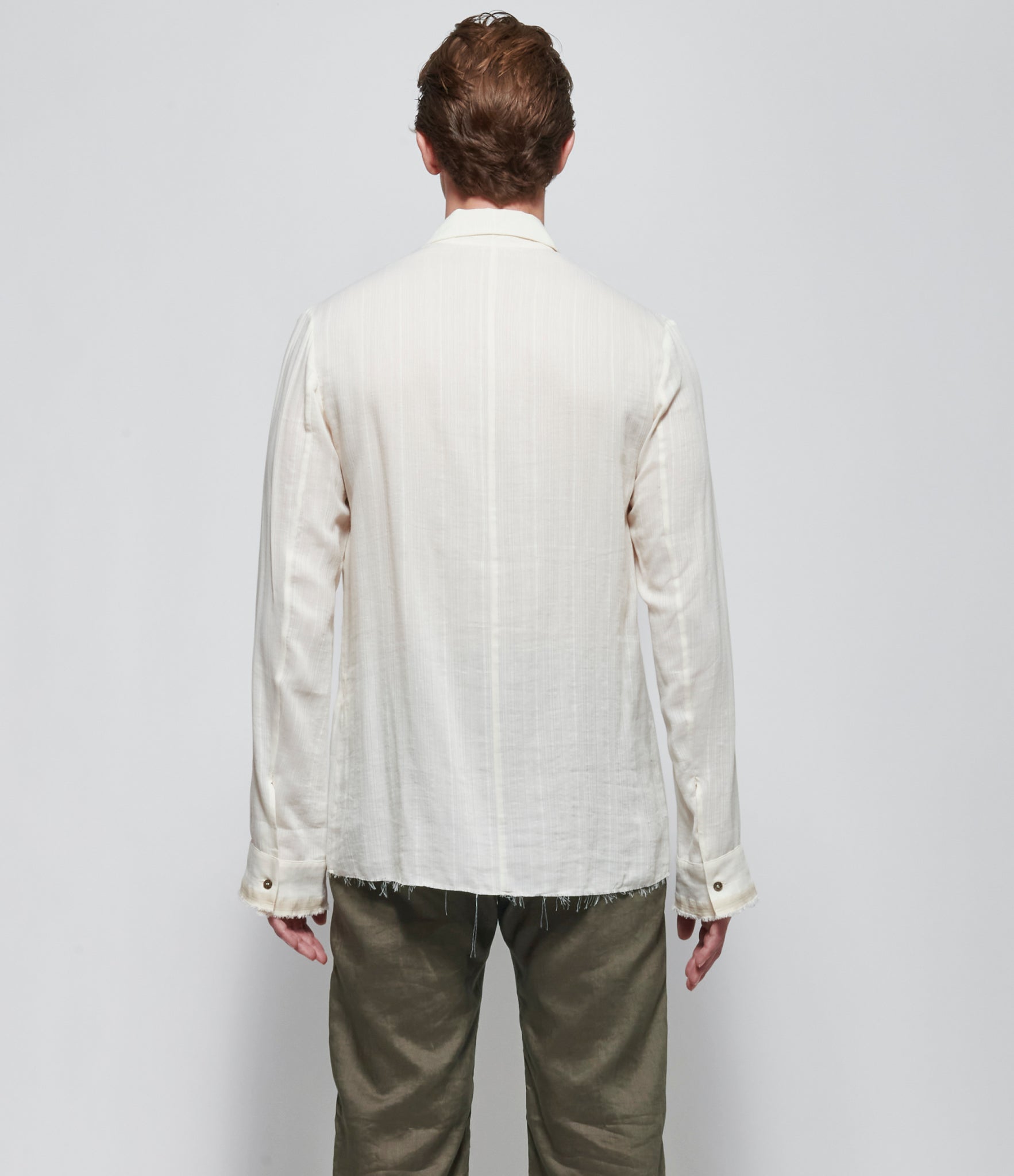 SS26 K ' A N G Mens Mid-Fit Shirt with Scarf