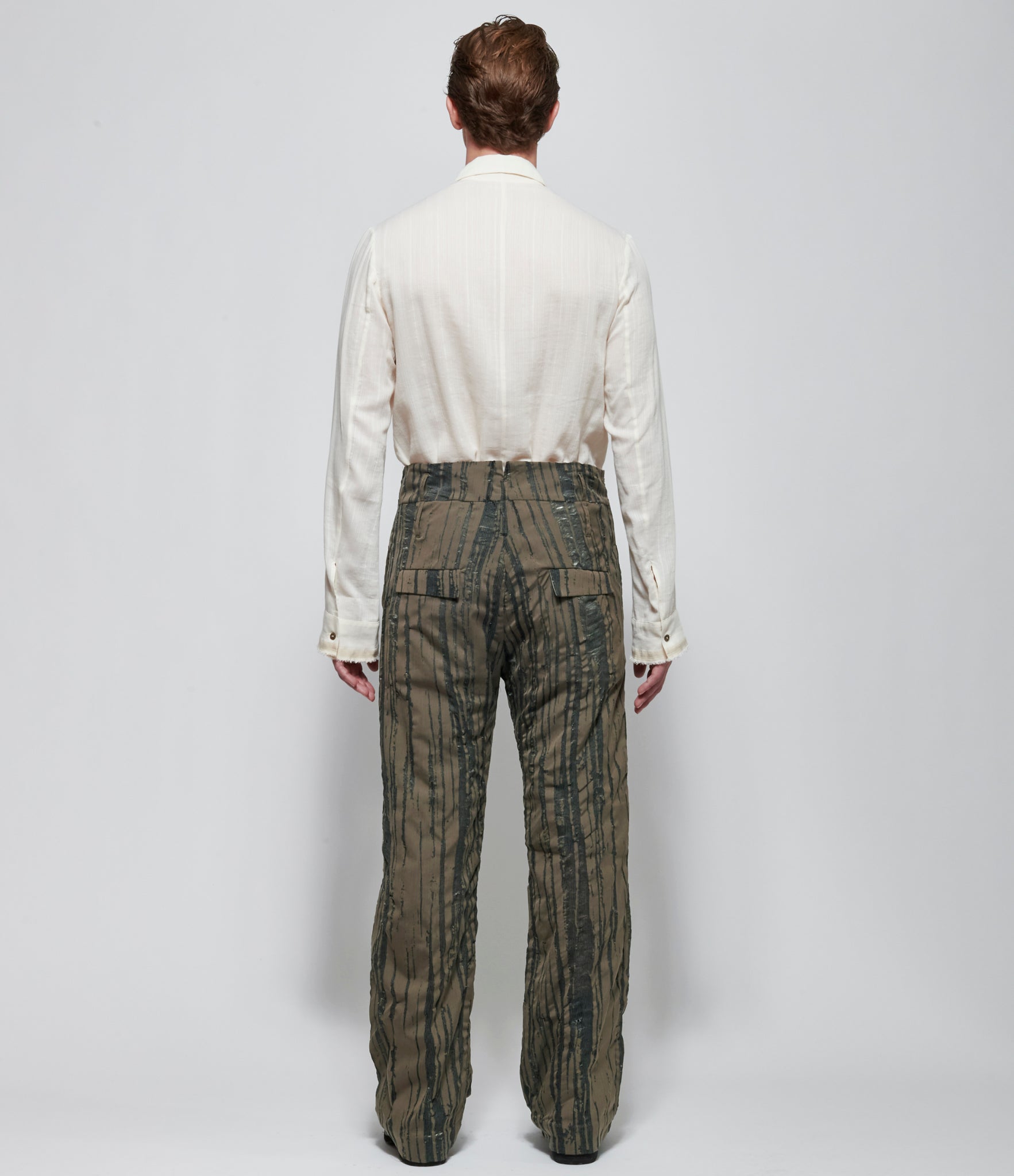 SS26 K ' A N G Mens High Waist Straight-Fit Trousers
