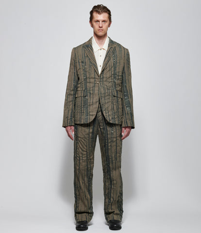 SS26 K ' A N G Mens Side Vent Jacket with 925 Silver Hook Closer
