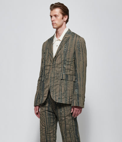 SS26 K ' A N G Mens Side Vent Jacket with 925 Silver Hook Closer