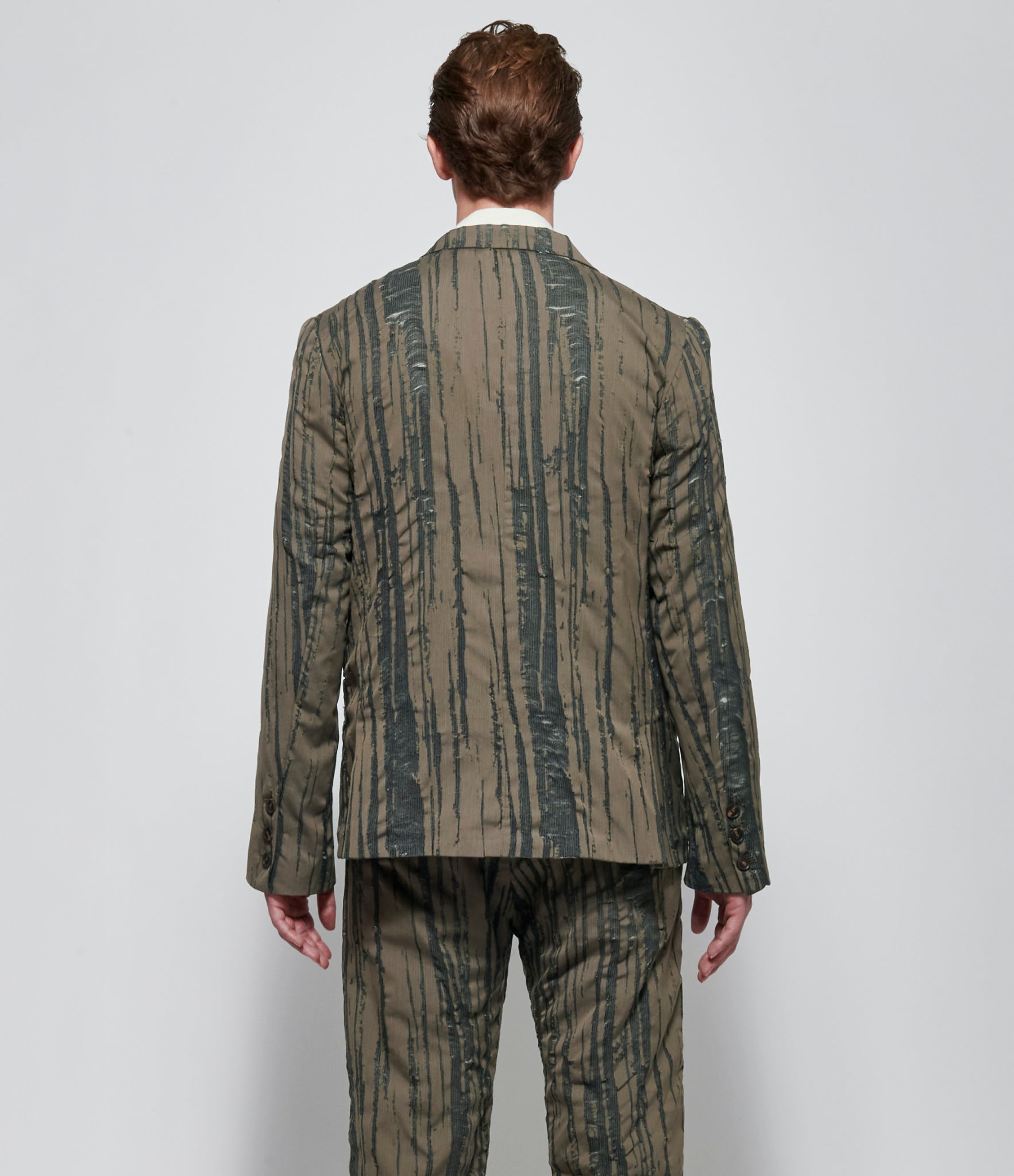 SS26 K ' A N G Mens Side Vent Jacket with 925 Silver Hook Closer