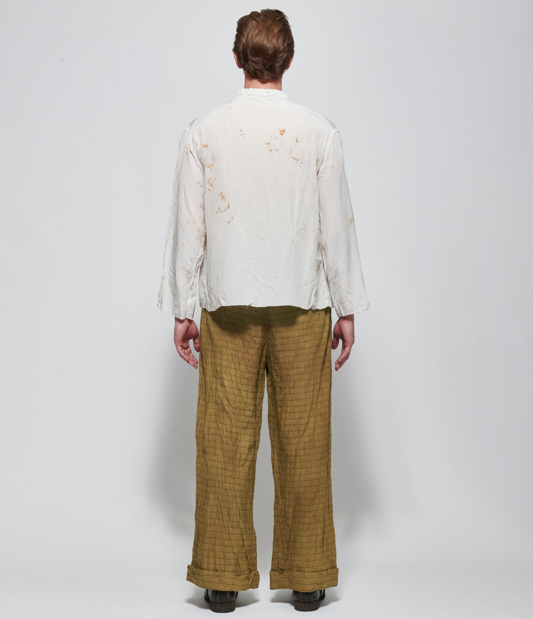 SS26 Archivio J.M. Ribot Mens White Dyed Shirt