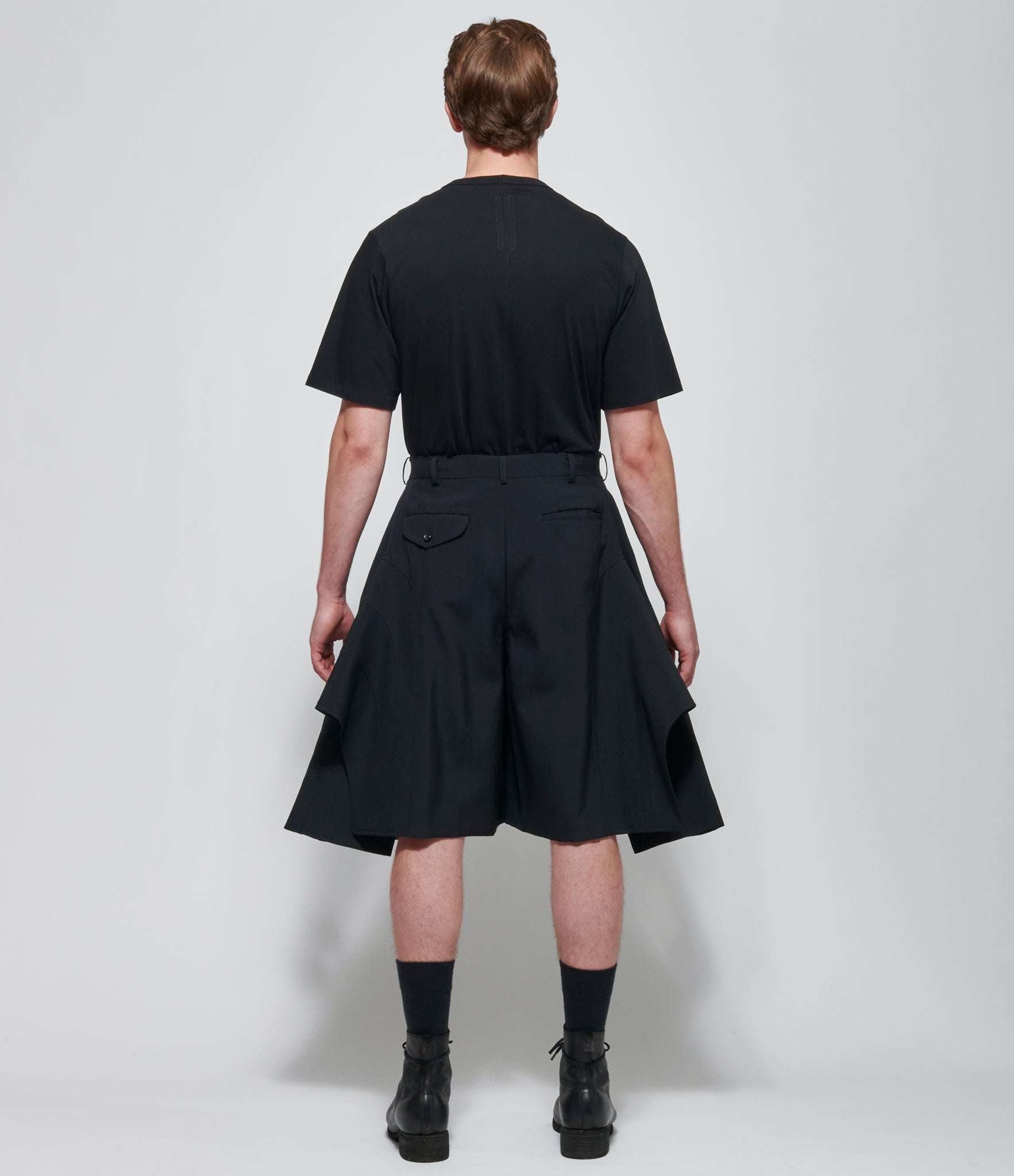 SS26 Comme Des Garcons Homme Plus Sculptural Long Shorts