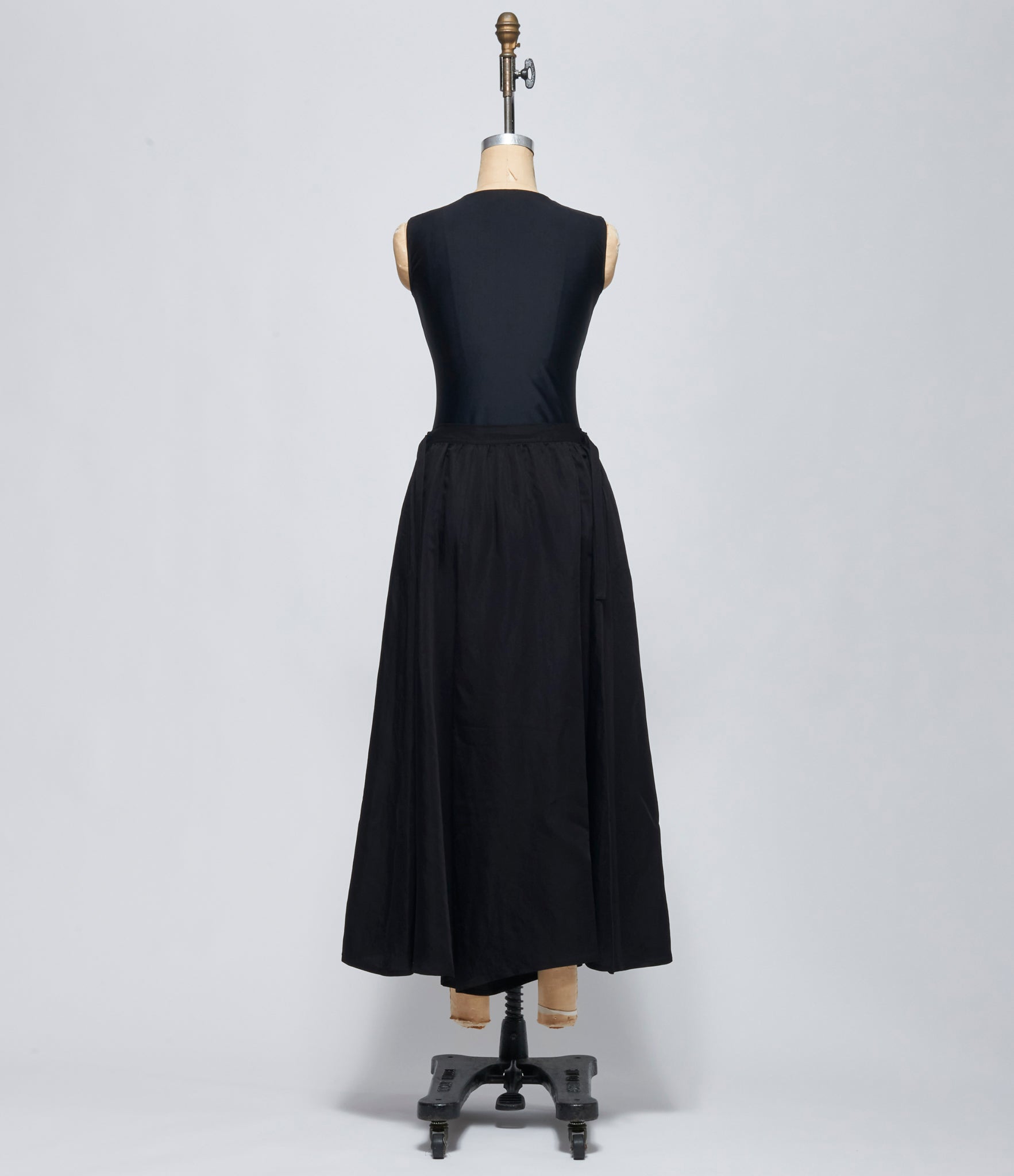 FW26 Yohji Yamamoto Womens Gathered Skirt Pants Black
