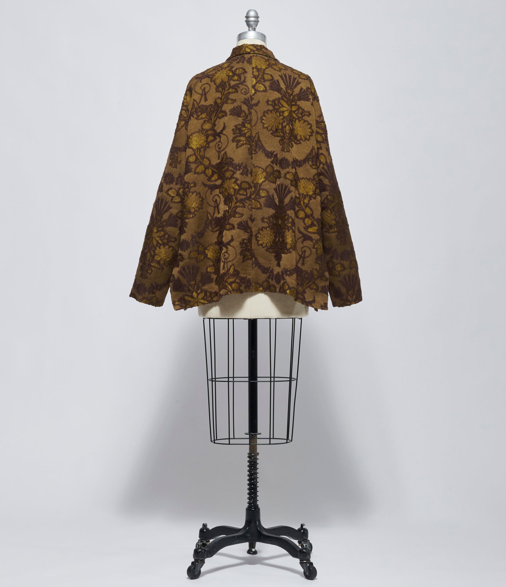 FW26 Uma Wang Womens Crossword Jacket Mustard/Brown