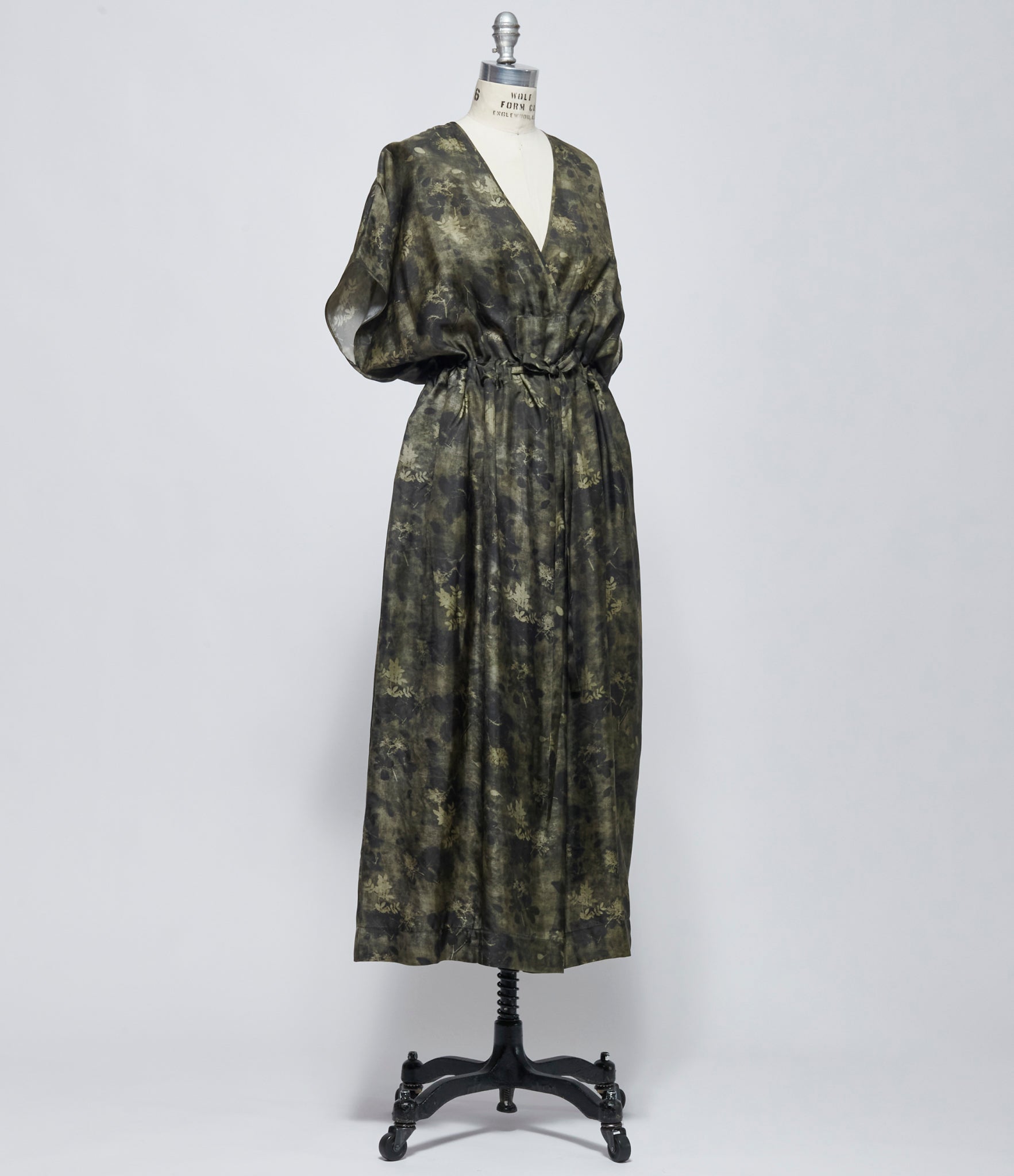 FW26 Uma Wang Womens Acre Dress Green/Grey