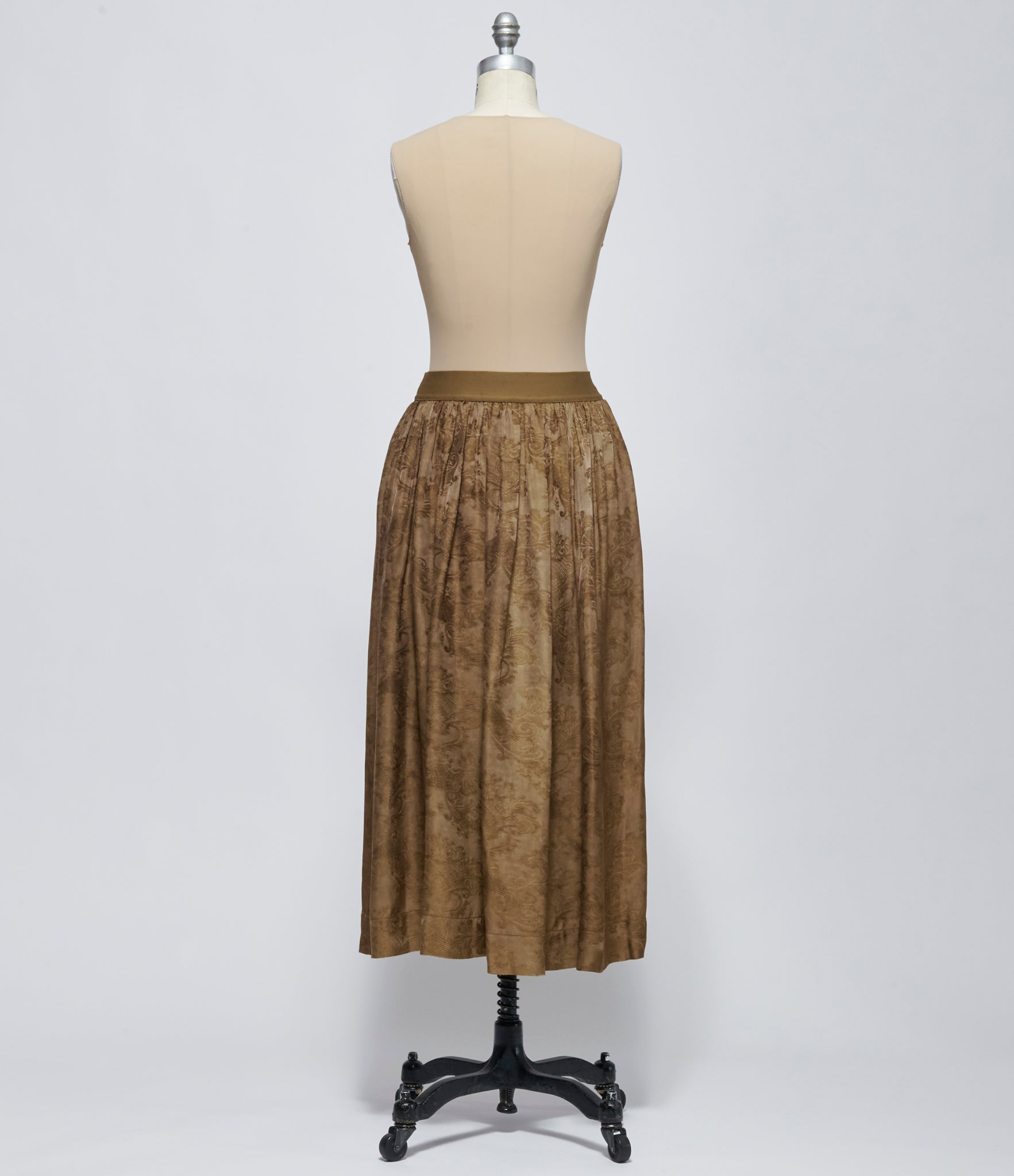 FW26 Uma Wang Womens Gilian Skirt Mustard