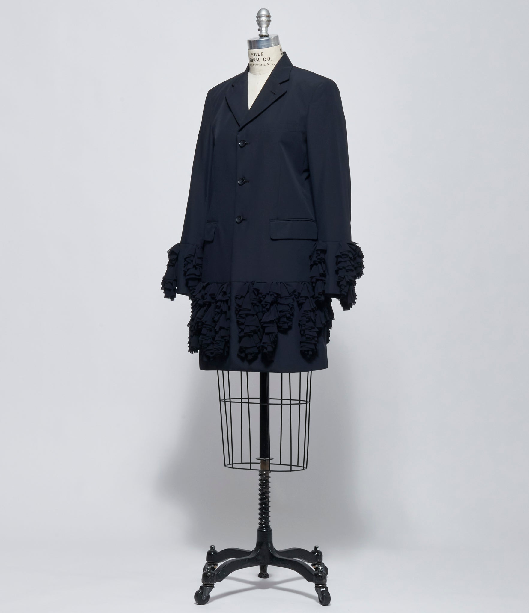 FW26 Comme des Garçons Womens Ruffle Trim Jacket