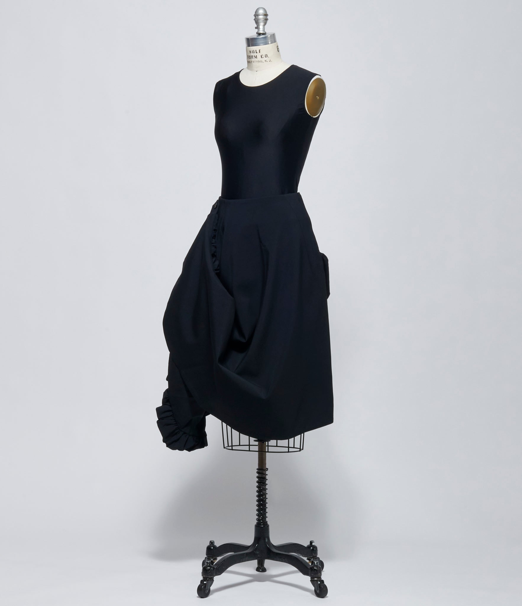 FW26 Comme des Garçons Womens Ruffle Asymmetric Skirt