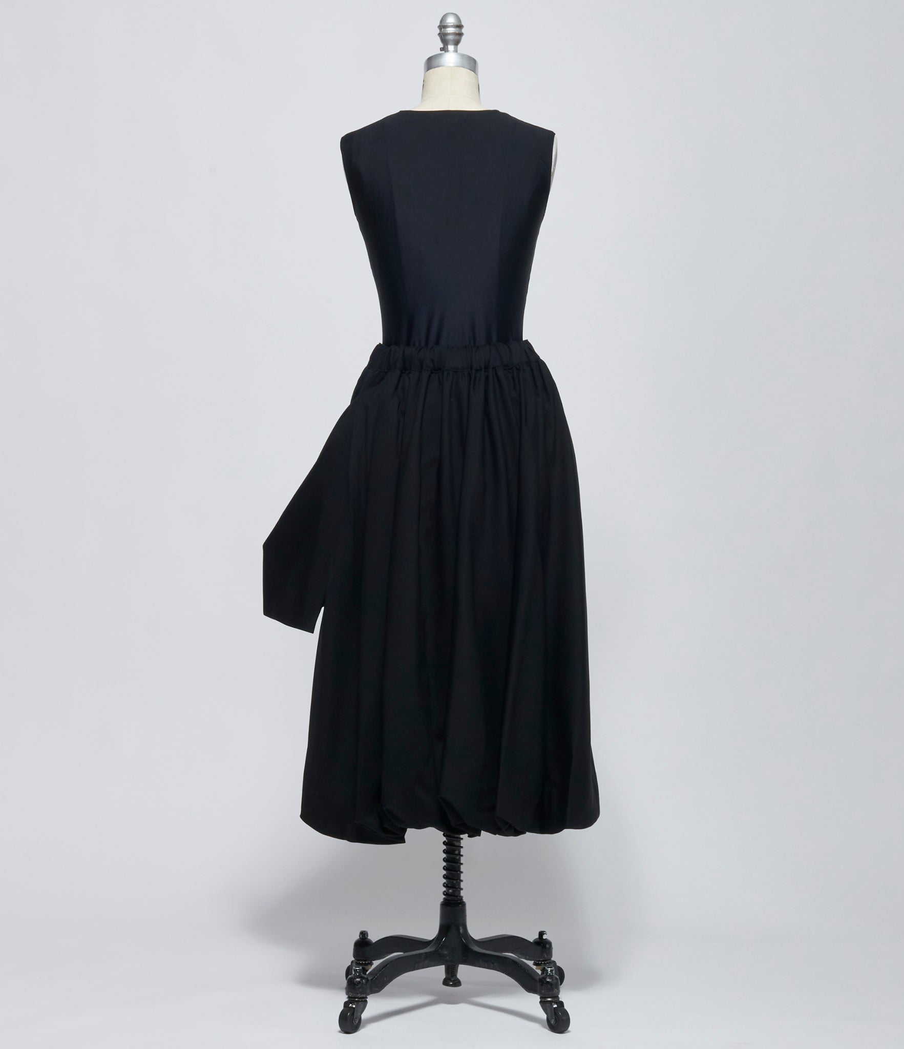 FW26 Comme des Garçons Noir Kei Ninomiya Womens Black Bow-Detail Bubble Skirt