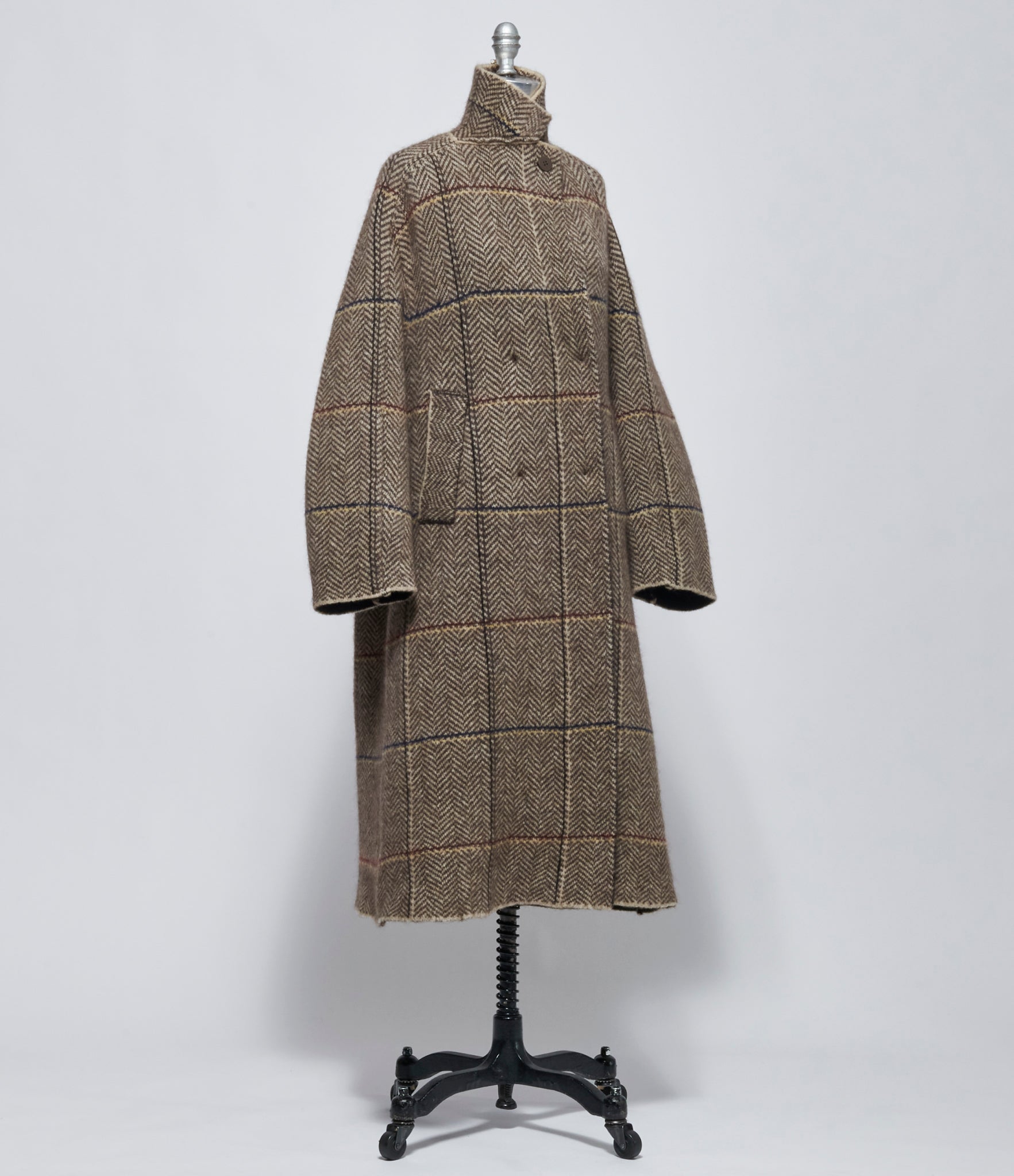 AW26 Boboutic Womens Natural Mix Double Breast Coat