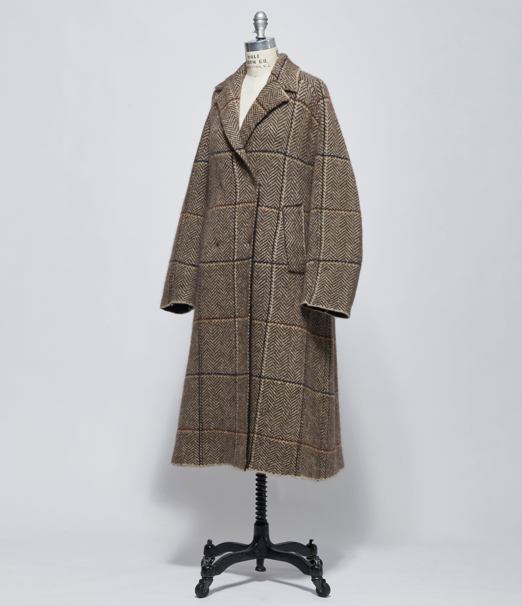 AW26 Boboutic Womens Natural Mix Double Breast Coat