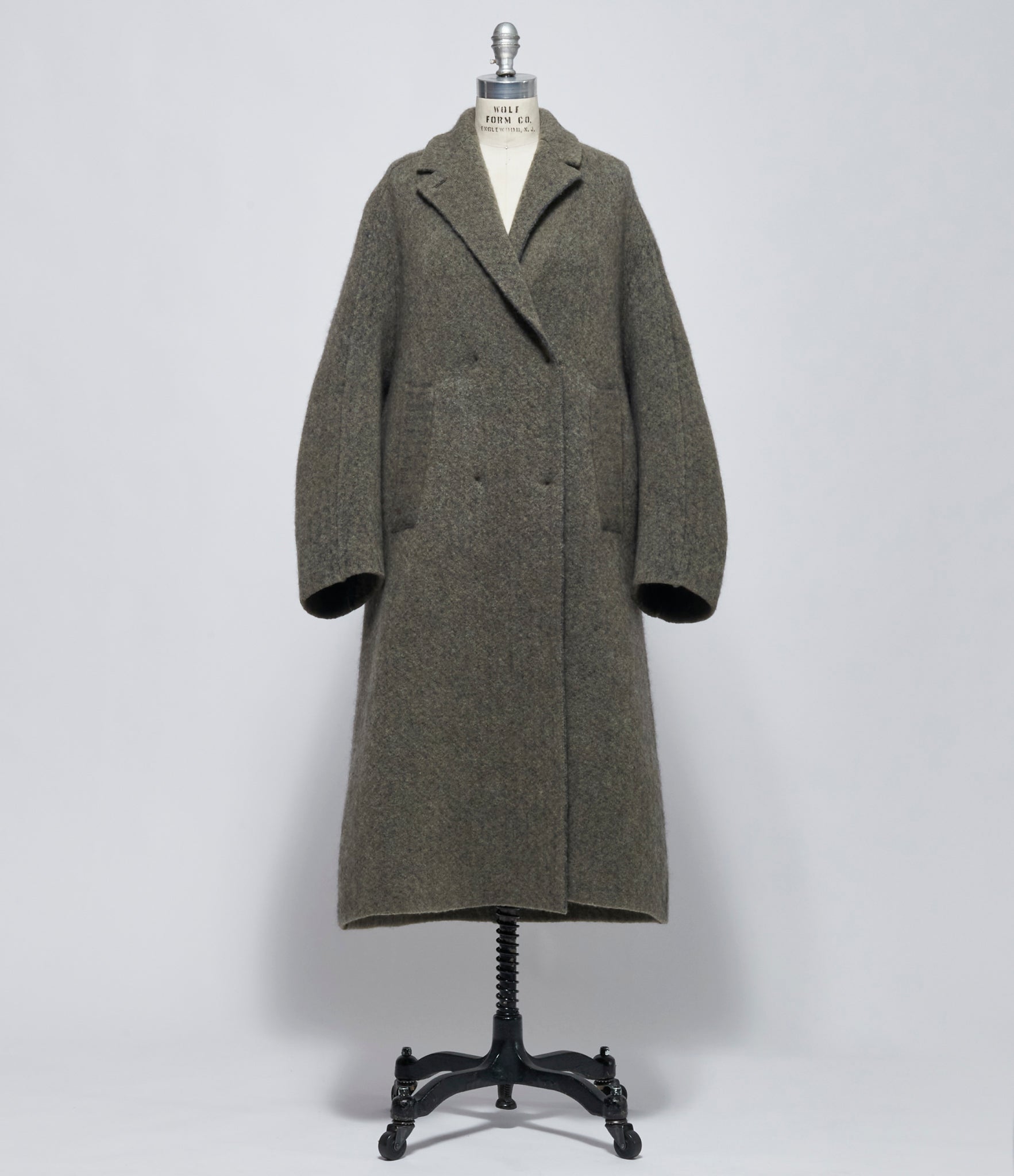 AW26 Boboutic Womens Lichen Bobs Coat Double Breast Coat