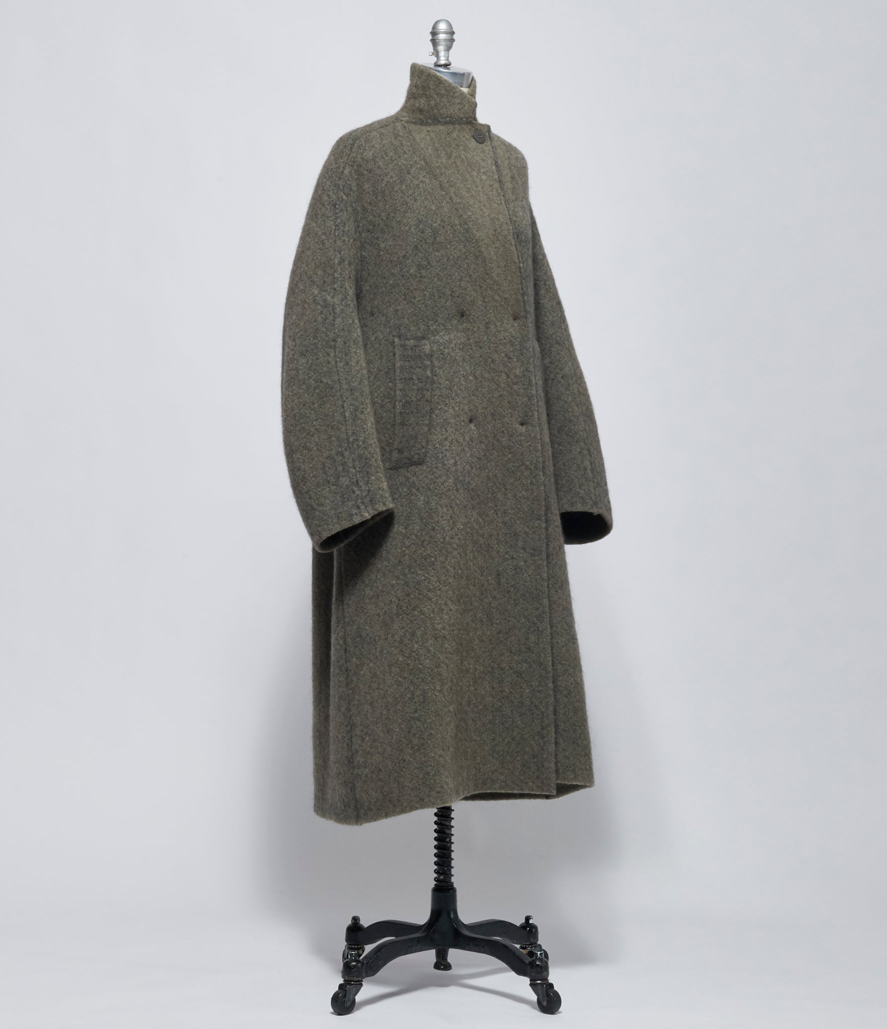 AW26 Boboutic Womens Lichen Bobs Coat Double Breast Coat