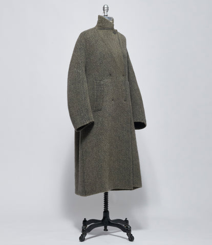 AW26 Boboutic Womens Lichen Bobs Coat Double Breast Coat