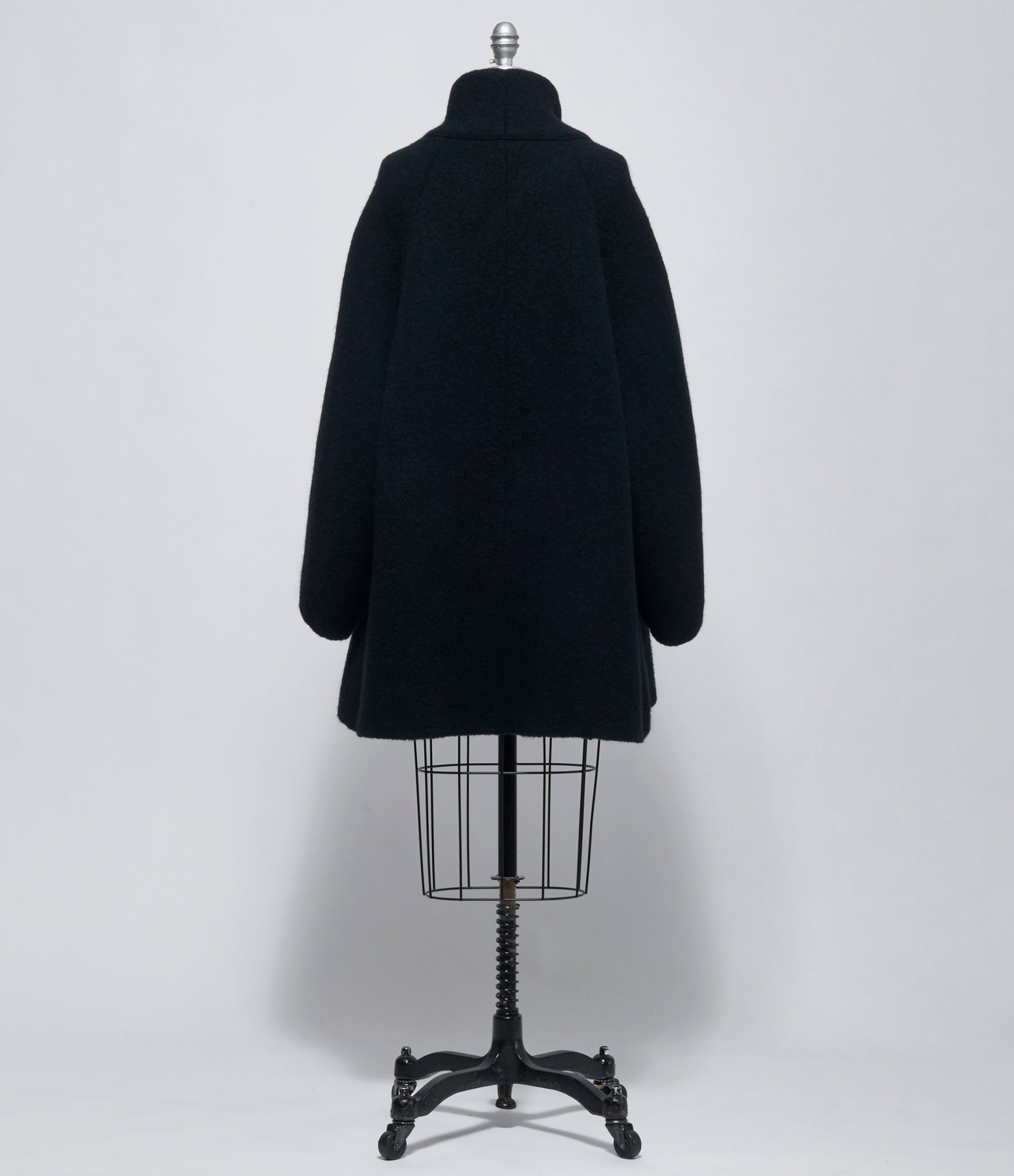 AW26 Boboutic Womens Black Bobs Coat Zip Zipped Coat