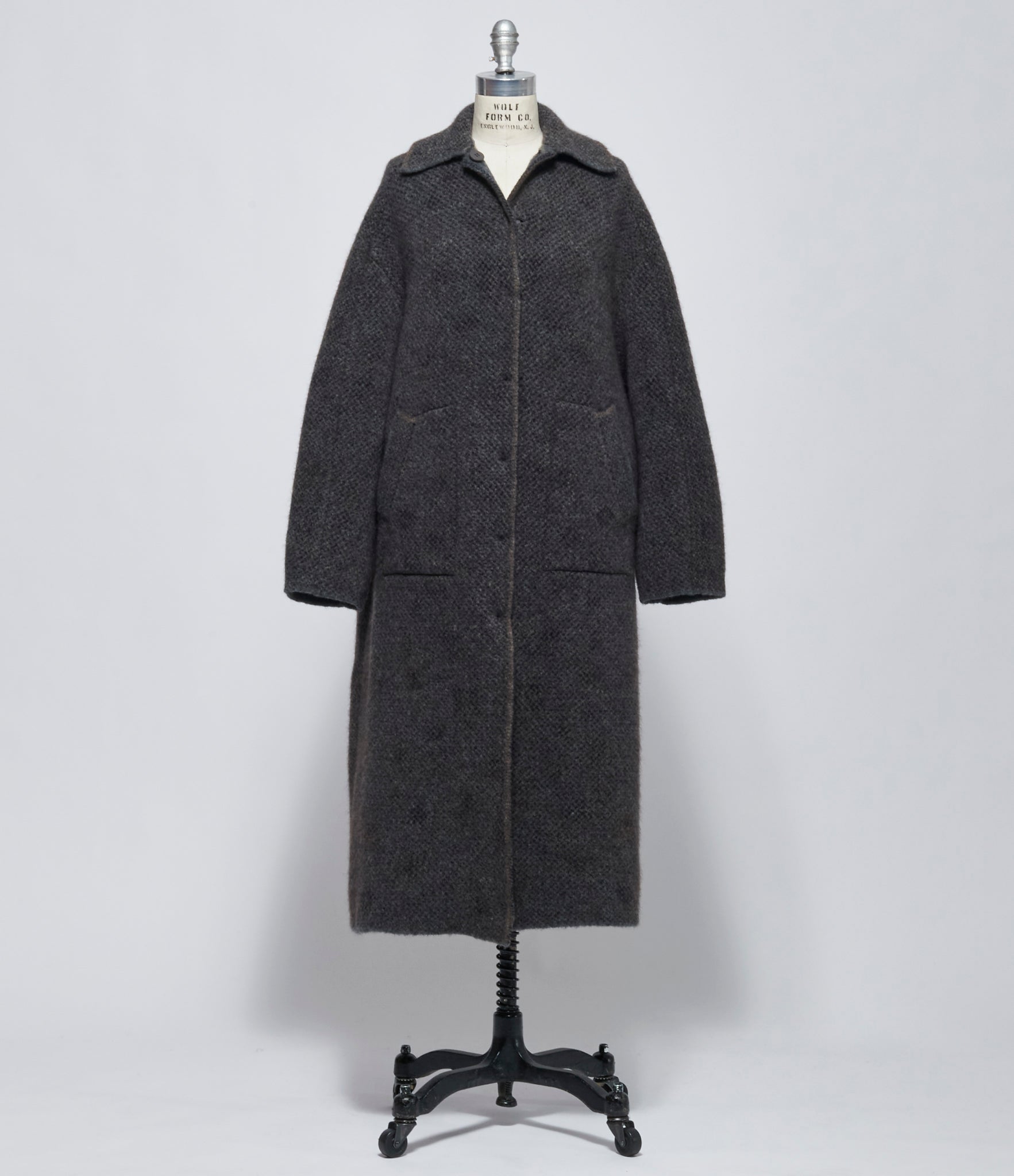 AW26 Boboutic Womens Navy Mix Re-Collecta Reversible Coat