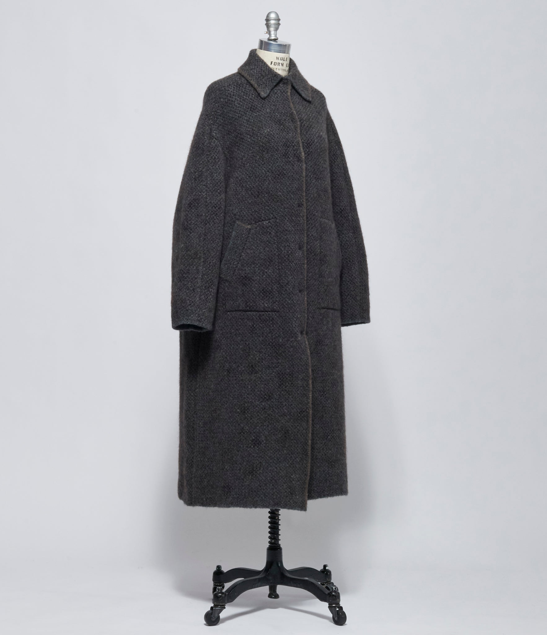 AW26 Boboutic Womens Navy Mix Re-Collecta Reversible Coat