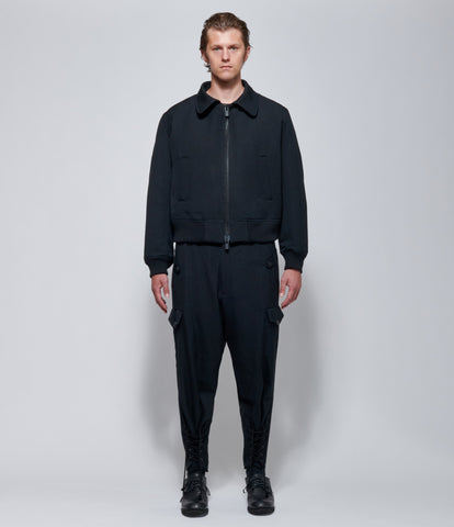 FW26 Yohji Yamamoto Flight Jacket in Black