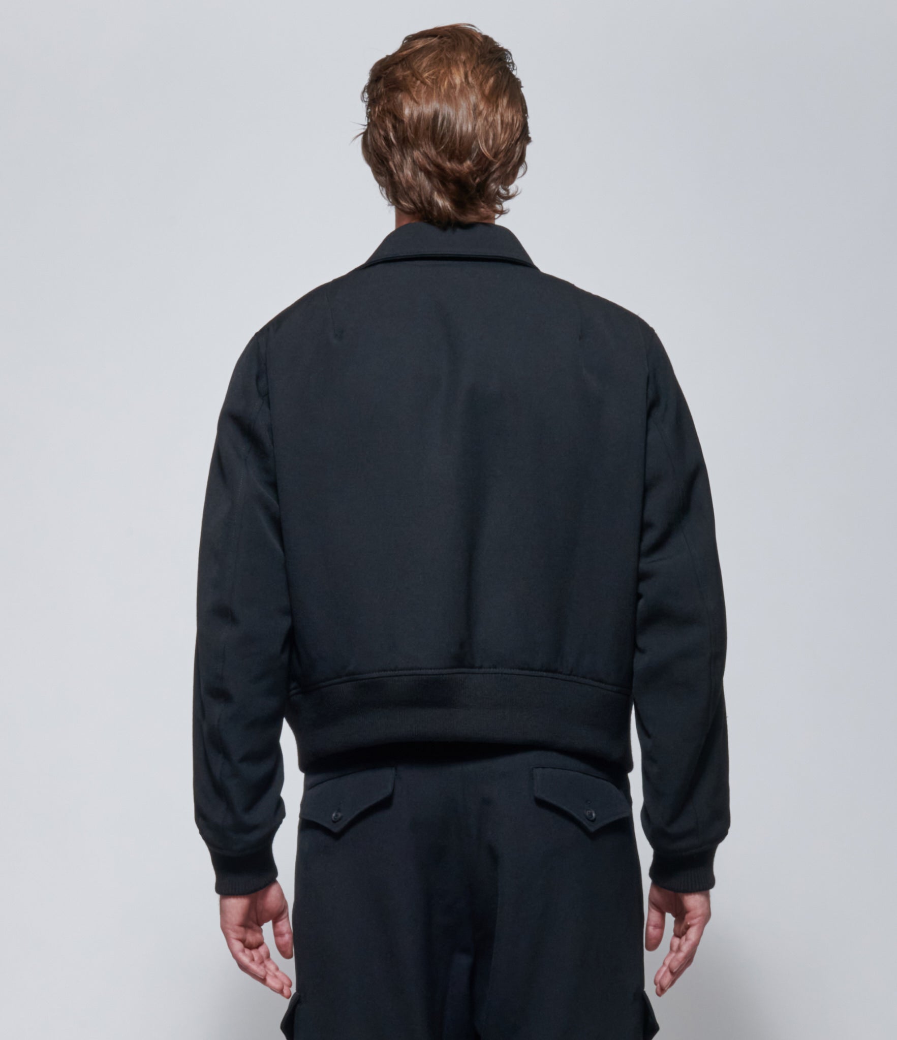 FW26 Yohji Yamamoto Flight Jacket in Black