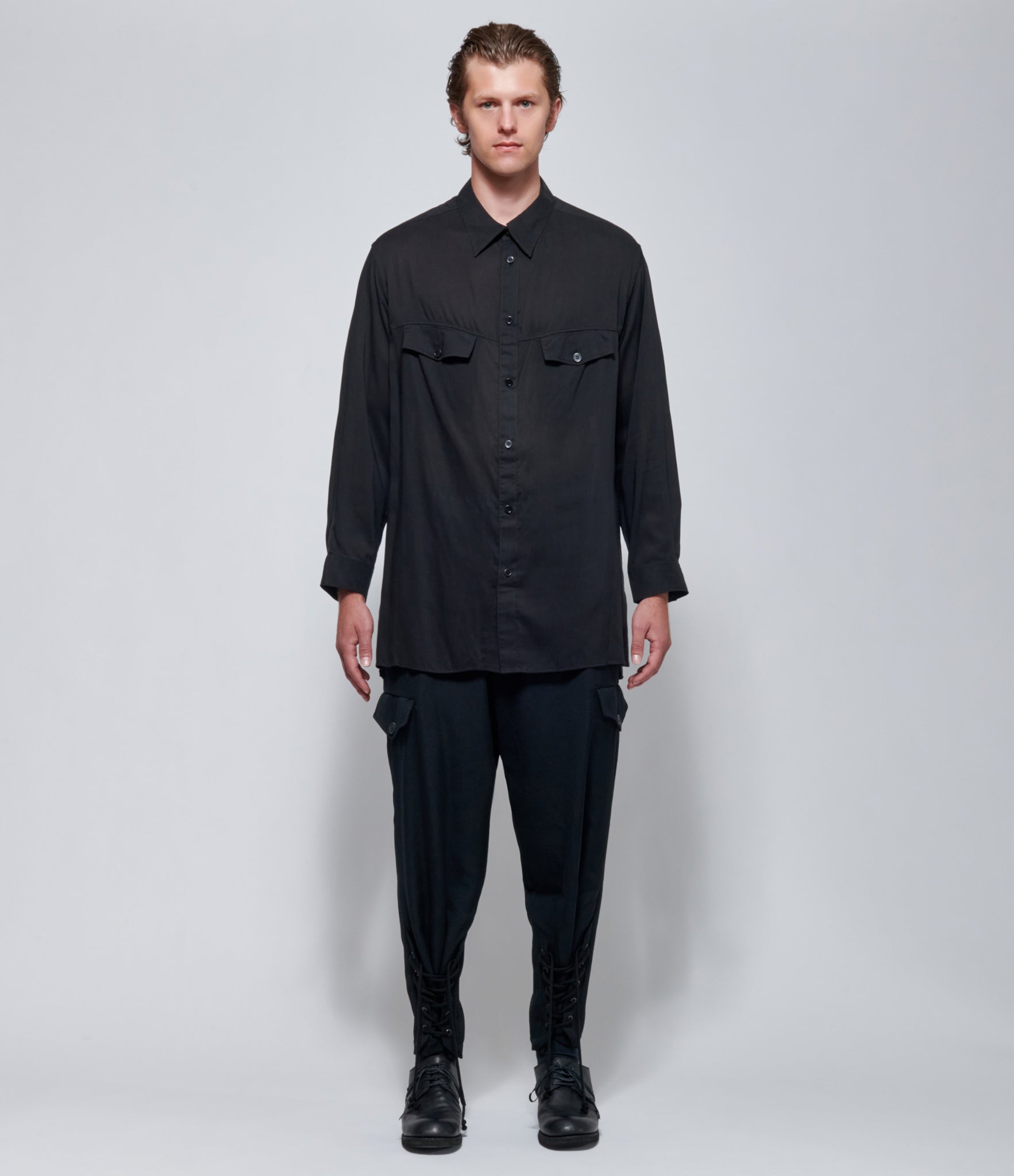 FW26 Yohji Yamamoto Flight Jacket in Black