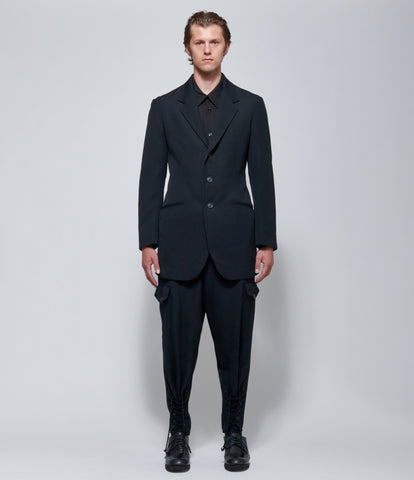 Yohji Yamamoto 3B Side Slit Jacket in Black