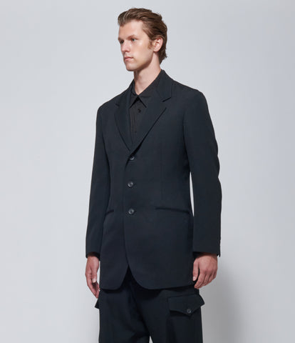 Yohji Yamamoto 3B Side Slit Jacket in Black