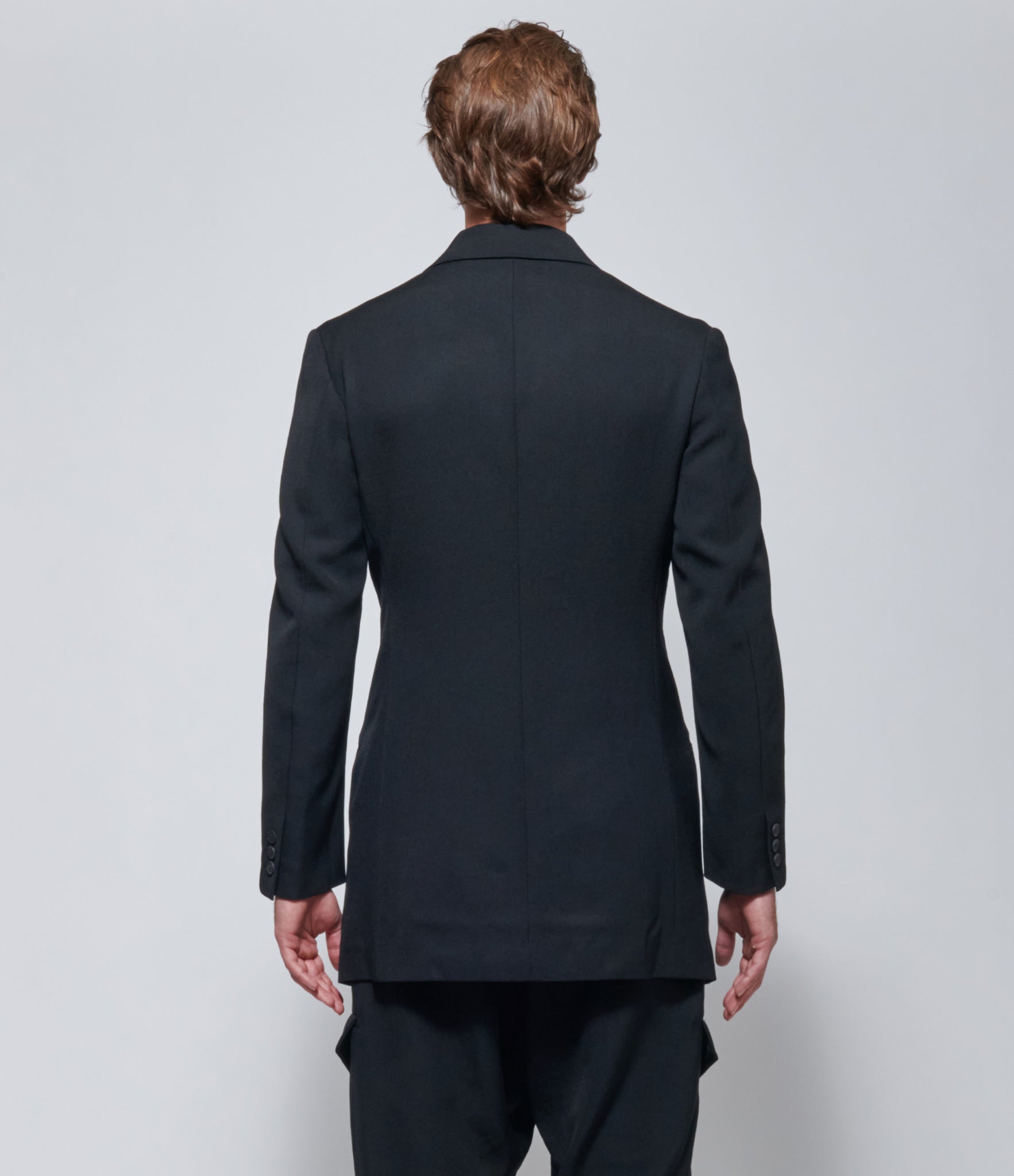 Yohji Yamamoto 3B Side Slit Jacket in Black