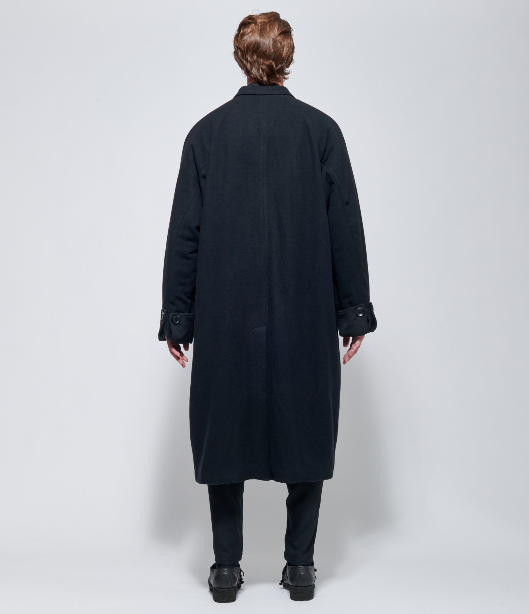 FW26 Yohji Yamamoto Raglan Vest Coat in Black