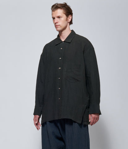 Ziggy Chen Mens Puppytooth Cocoon Shirt