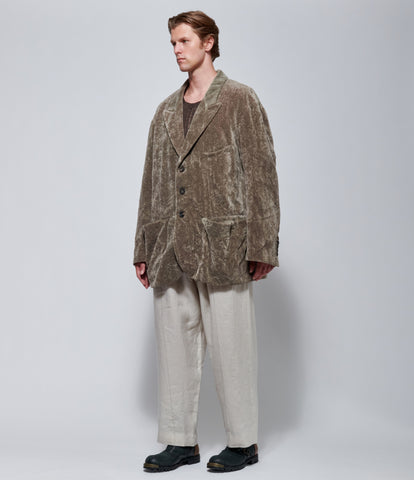 FW26 Ziggy Chen Mens Velvet 3 Button Blazer