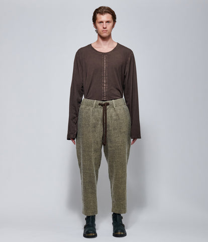 FW26 Uma Wang Mens Pigima Wool Pants in Tan