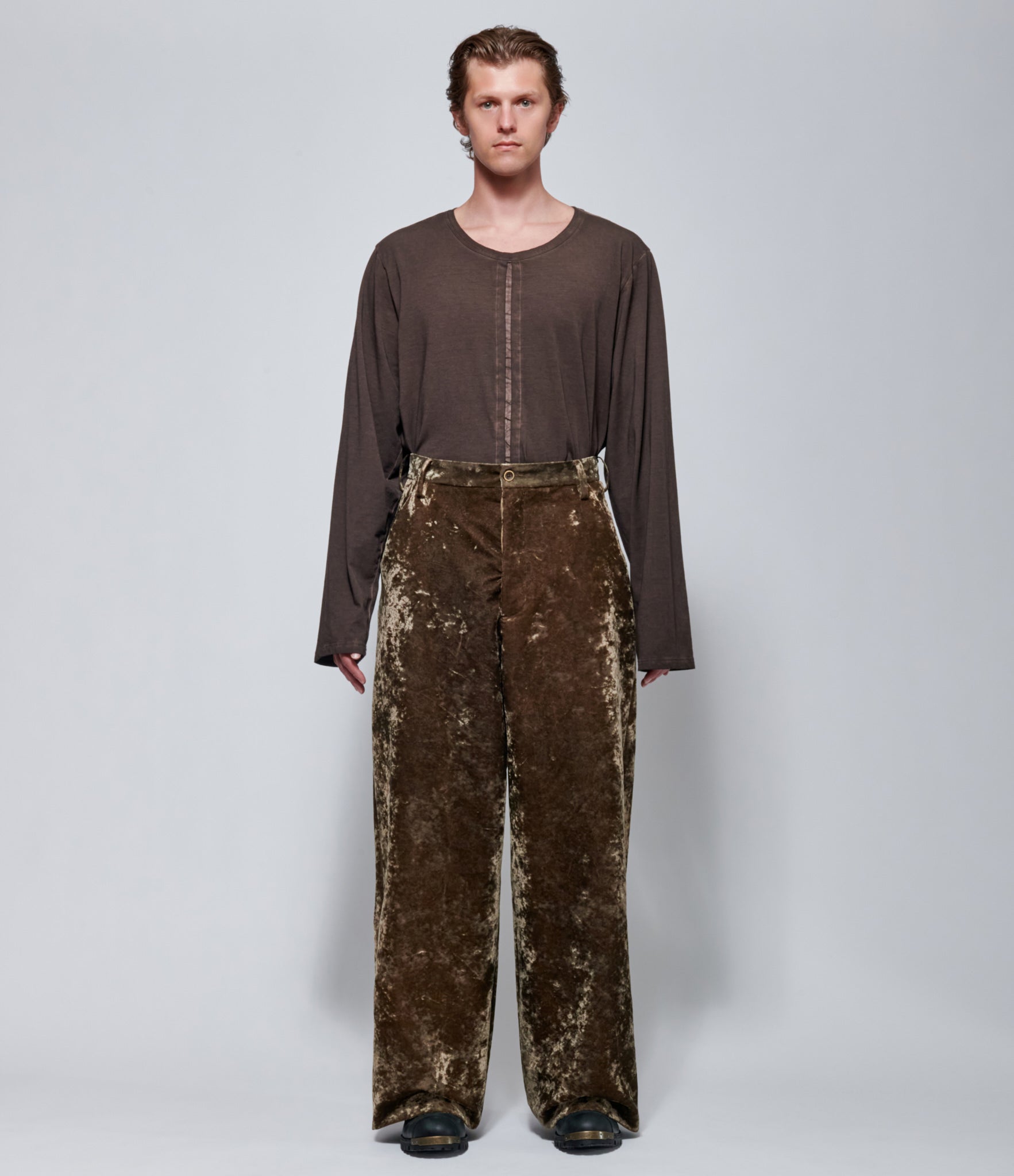FW26 Uma Wang Mens Pod Pants Dark Olive