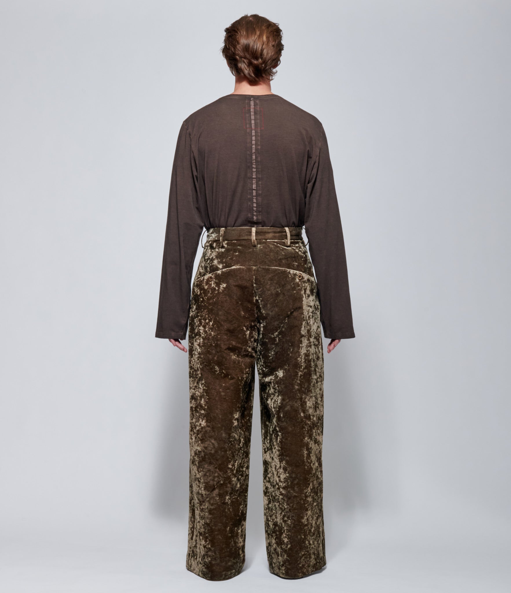 FW26 Uma Wang Mens Pod Pants Dark Olive