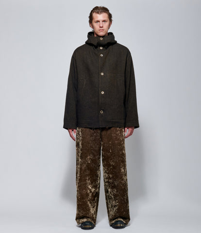 FW26 Uma Wang Mens Juto Jacket Black/Brown