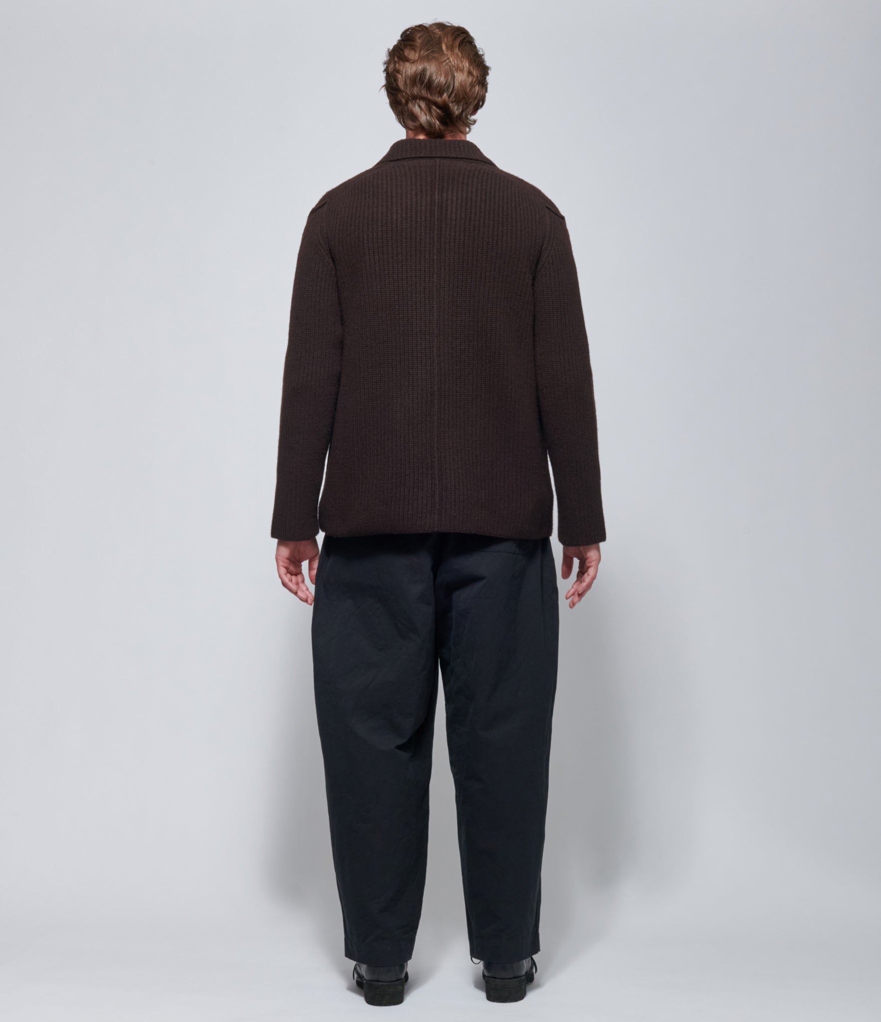 FW26 Casey Casey Mens Panno Jacket Brown Ebony