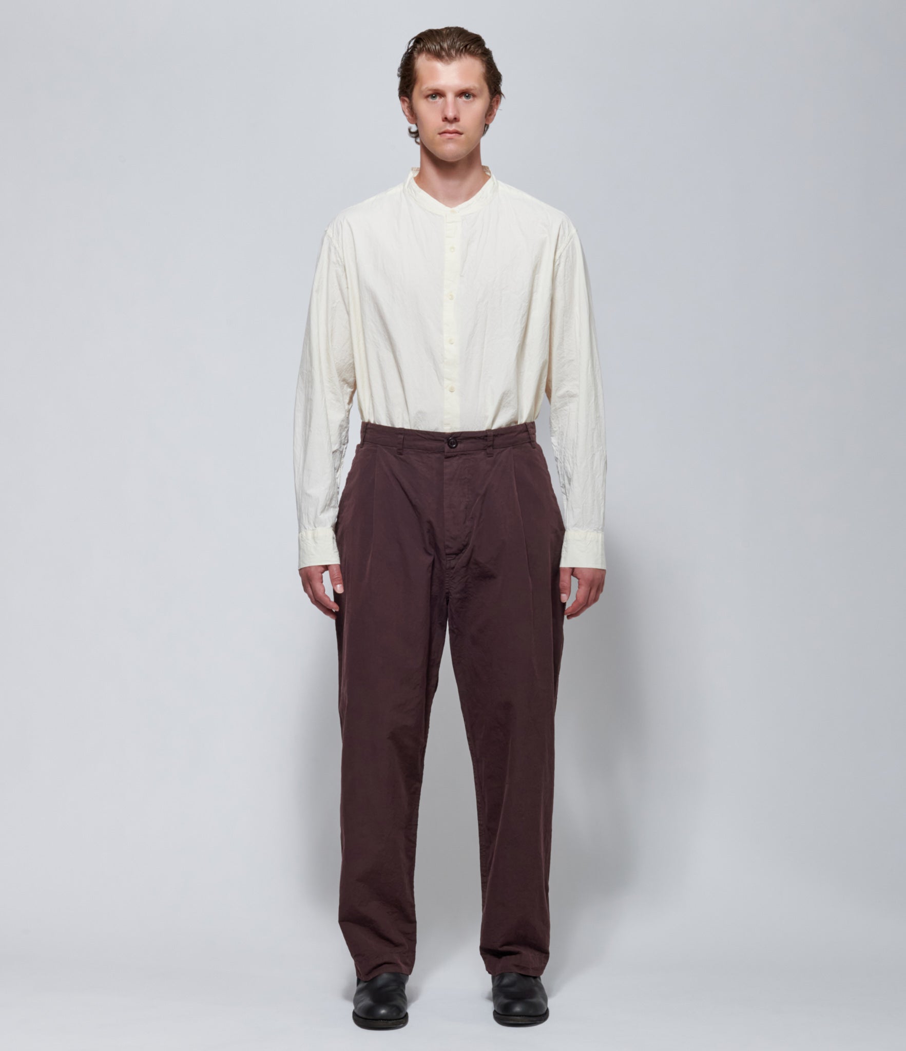 FW26 Casey Casey Mens Basil Pant in Ebony