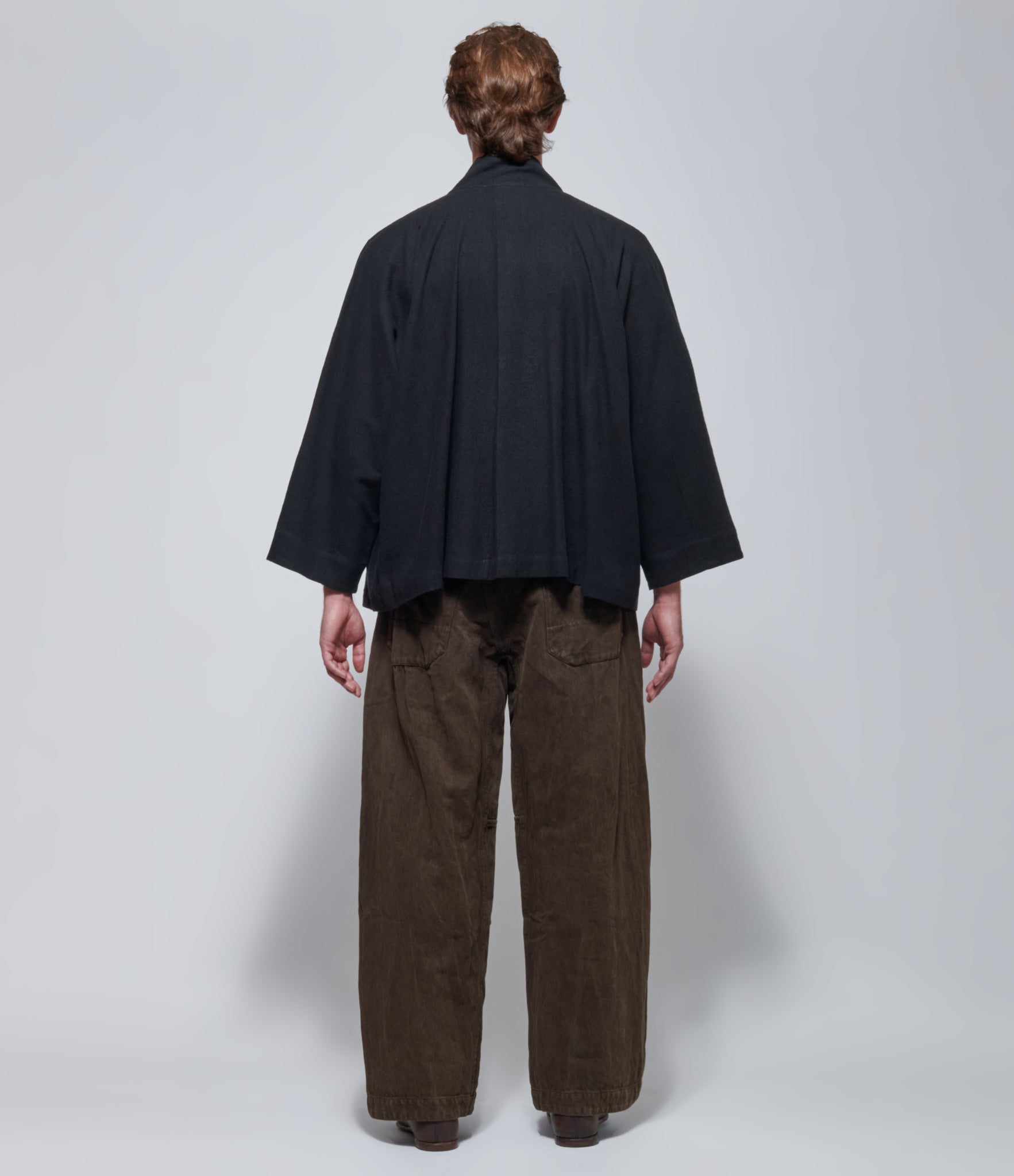 Jan Jan Van Essche #115 Cropped Shirt Jacket Black